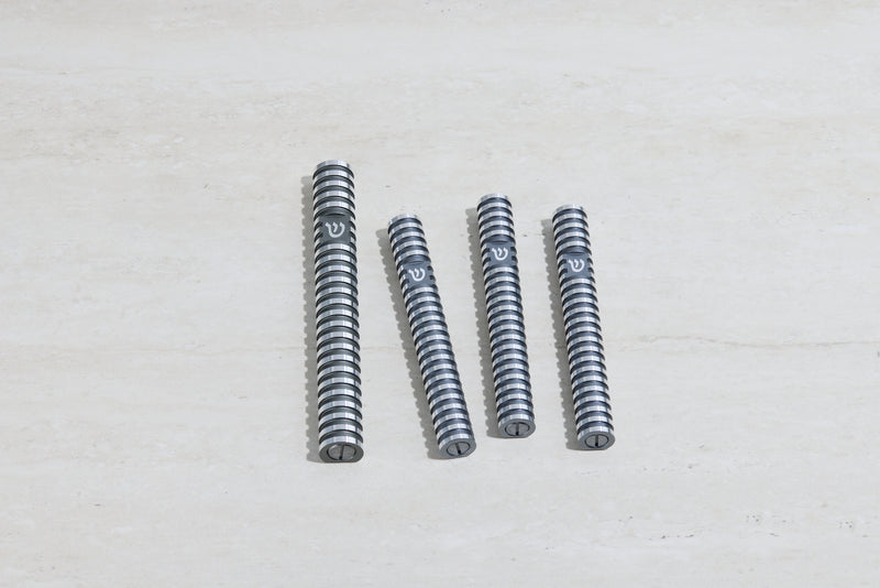 סט בתי מזוזה עיגול מחורץ בסגנון Grooved