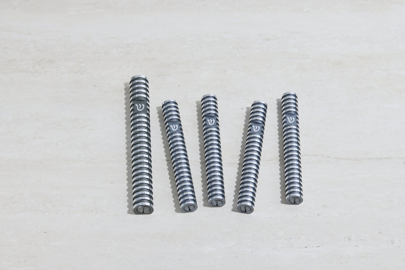 סט בתי מזוזה עיגול מחורץ בסגנון Grooved