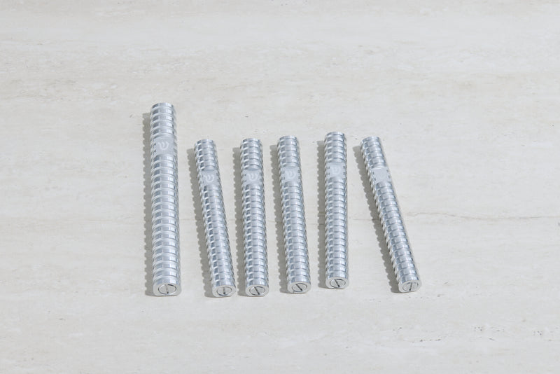 סט בתי מזוזה עיגול מחורץ בסגנון Grooved