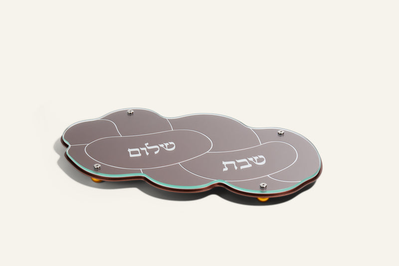מגש חלה בצורת חלה לשבת וחג
