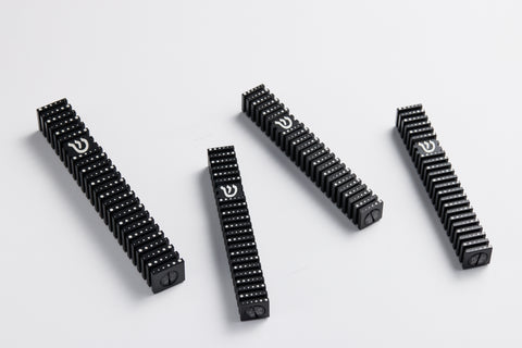 בית מזוזה ריבוע מחורץ בסגנון Grooved (SET)