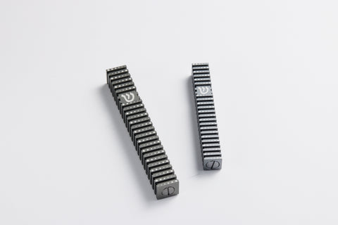 בית מזוזה ריבוע מחורץ בסגנון Grooved (SET)