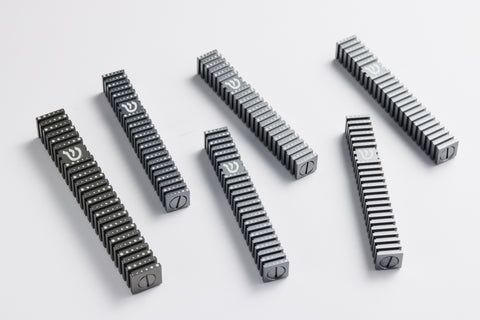 בית מזוזה ריבוע מחורץ בסגנון Grooved (SET)