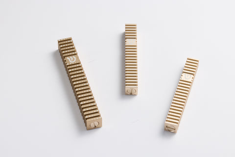 בית מזוזה ריבוע מחורץ בסגנון Grooved (SET)