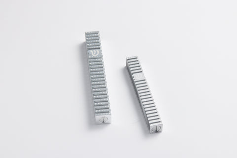 בית מזוזה ריבוע מחורץ בסגנון Grooved (SET)