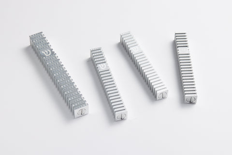 בית מזוזה ריבוע מחורץ בסגנון Grooved (SET)