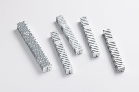 בית מזוזה ריבוע מחורץ בסגנון Grooved (SET)