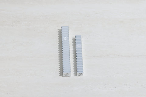 סט בתי מזוזה ריבוע מחורץ בסגנון Grooved (ללא נקודות)
