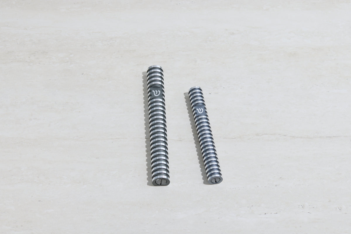 סט בתי מזוזה עיגול מחורץ בסגנון Grooved