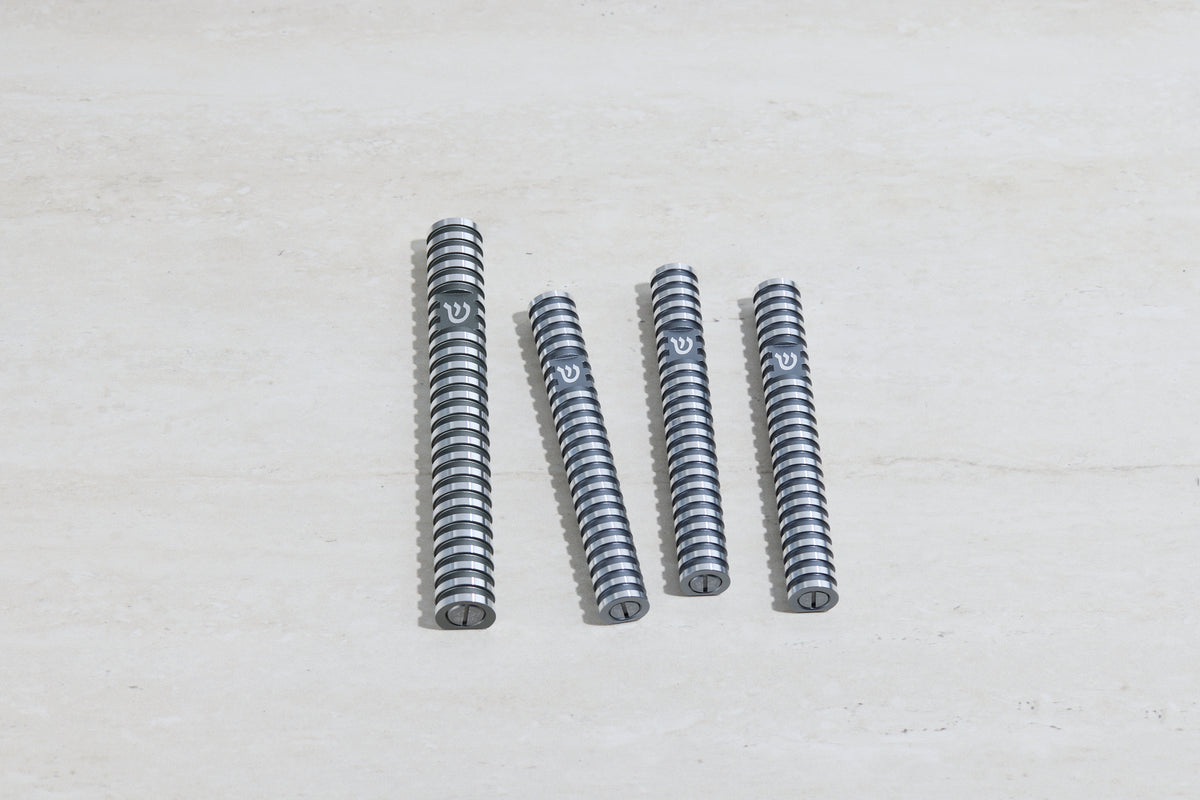 סט בתי מזוזה עיגול מחורץ בסגנון Grooved