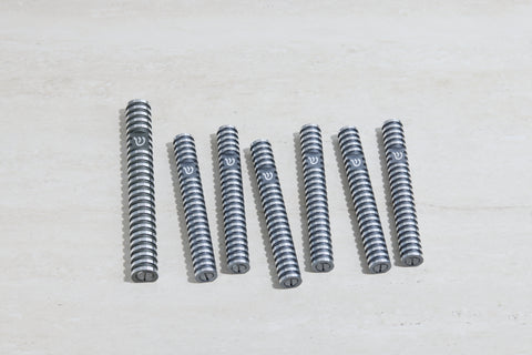 סט בתי מזוזה עיגול מחורץ בסגנון Grooved