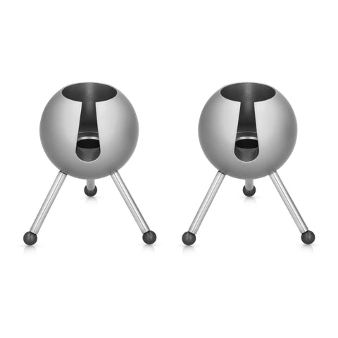 זוג מחזיקי נרות כדוריים לשבת מדגם Spotnic