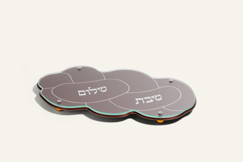 מגש חלה בצורת חלה לשבת וחג