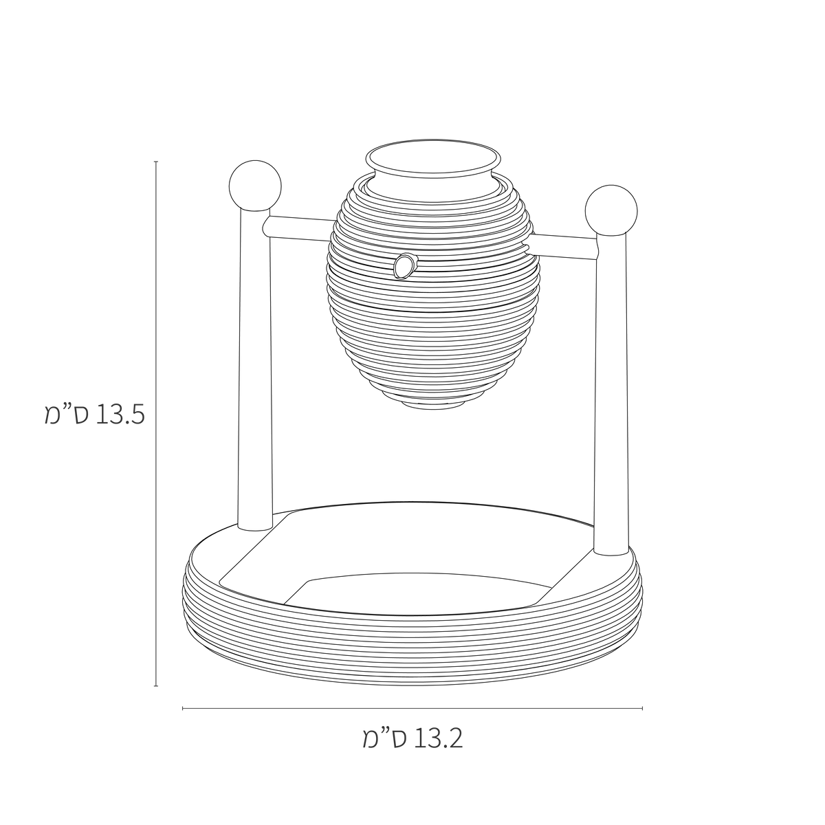 מידות מים אחרונים כד בסגנון Grooved