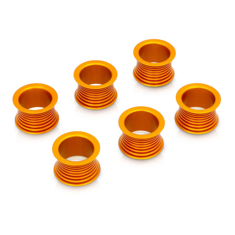 סט חבקי מפיות מפותלות בסגנון Grooved