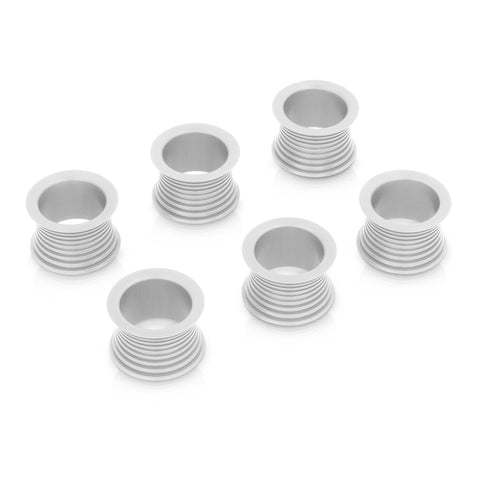 סט חבקי מפיות מפותלות בסגנון Grooved