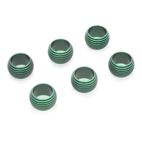 סט חבקי מפיות מעוגלות בסגנון Grooved