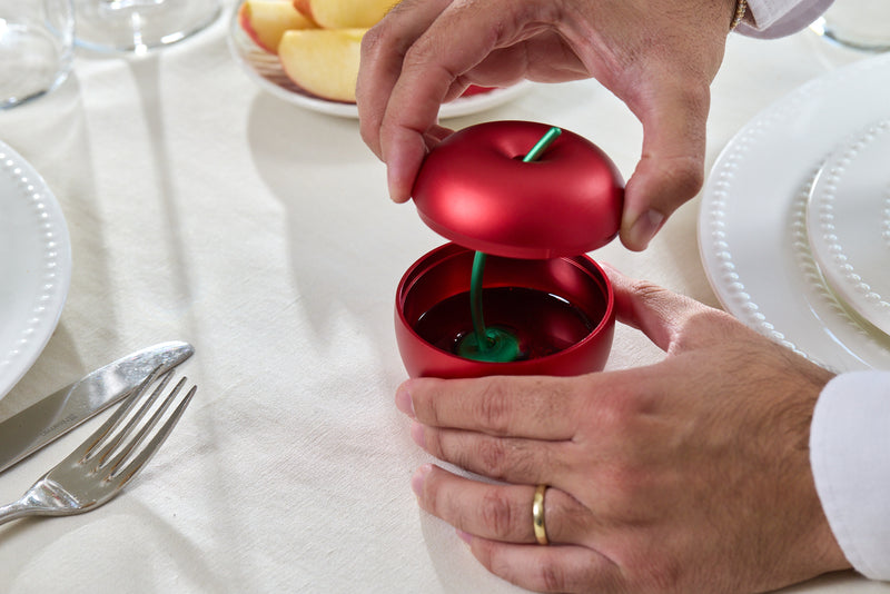צנצנת דבש בצורת תפוח בסגנון Fruit