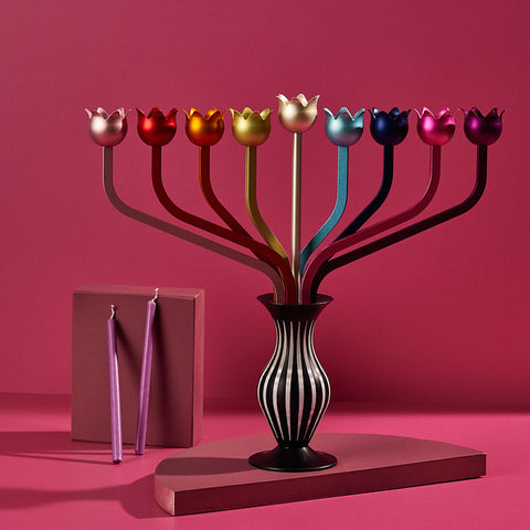 חנוכיית פרחים Roses